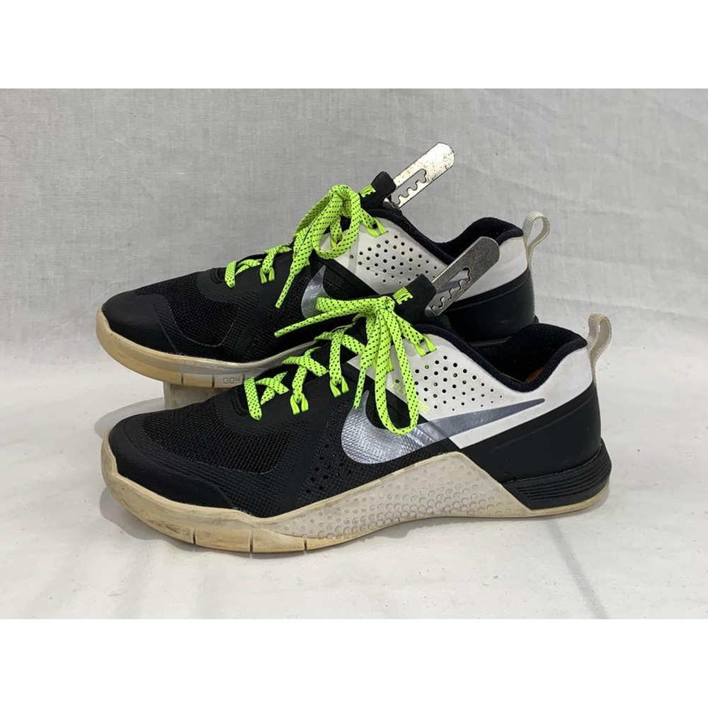 Nike Metcon 1 Flywire Black/White/Lime Sneakers Women’s Size 7.5